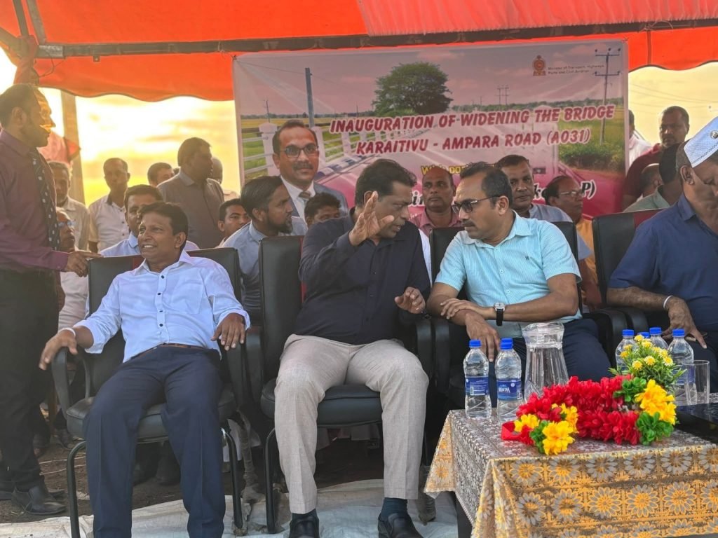 காரைதீவு  பெரிய பாலம் புனர்நிர்மாண அங்குரார்ப்பண நிகழ்வில்  அமைச்சர் பிமல்!.