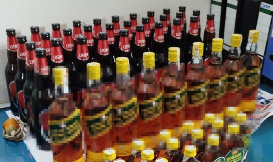 போயா விடுமுறை நாளில் வீடொன்றில் மதுபான விற்பனை-சந்தேக நபர் கைது