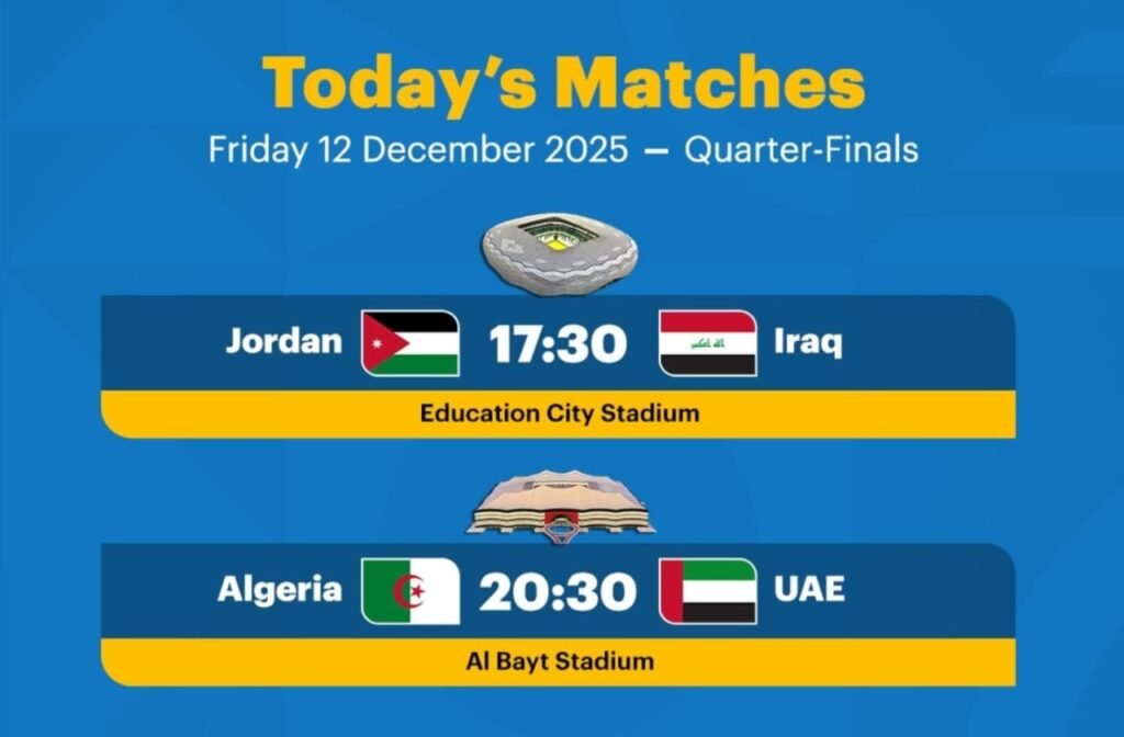 FIFA Arab Cup 2025: காலிறுதிச் சுற்றின் இரண்டாம் நாள்!