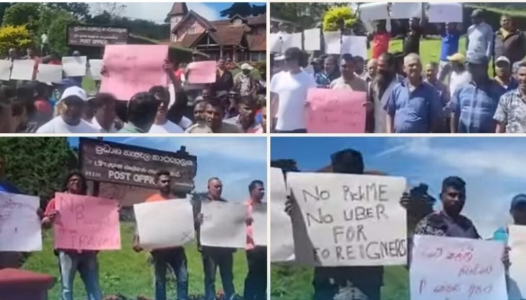 நுவரெலியாவில் Uber, PickMe சேவைகளுக்குத் தடை கோரிக்கை முச்சக்கர வண்டி சாரதிகள் போராட்டம்!